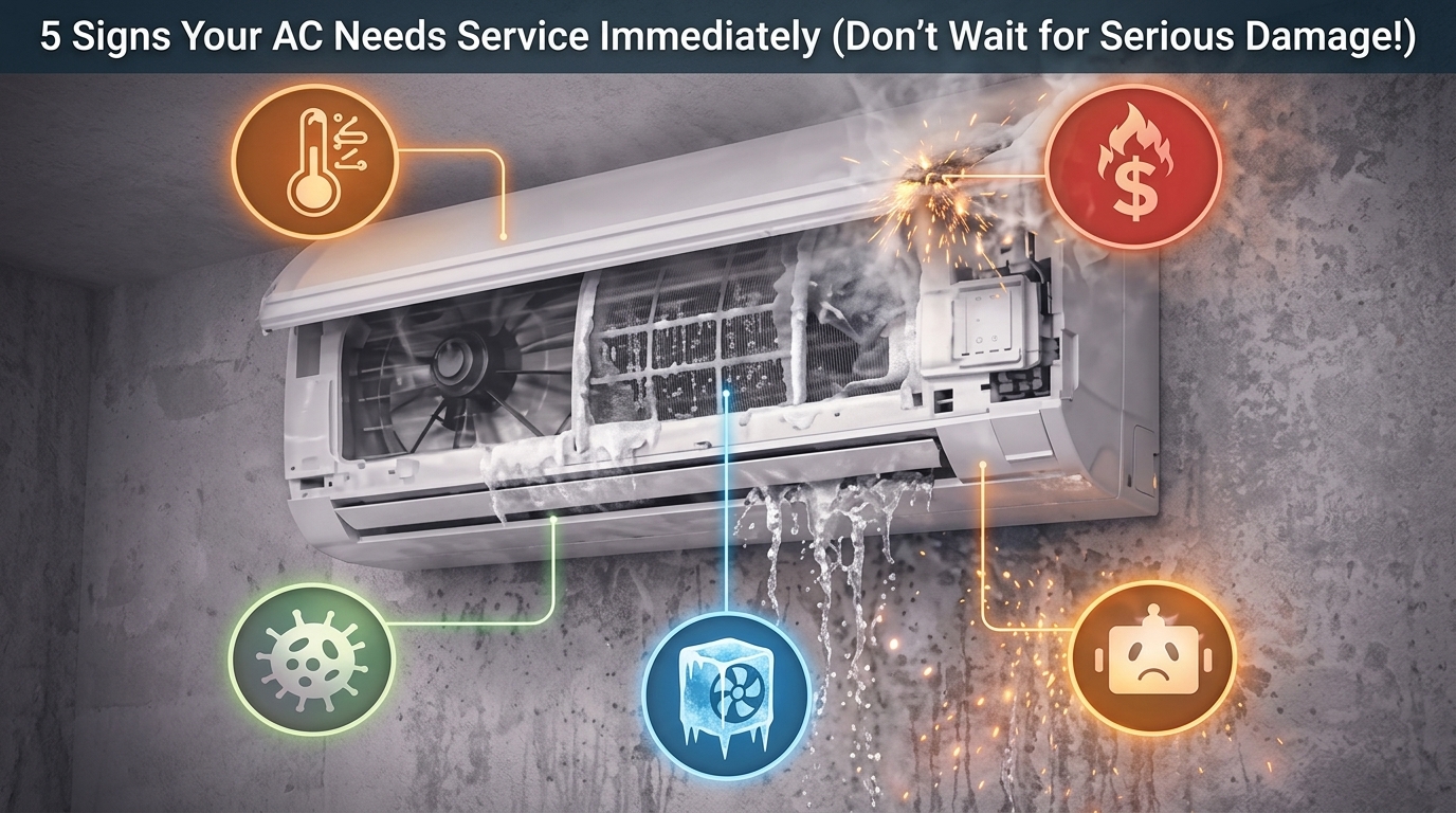 5 Tanda AC Anda Harus Segera Diservice (Jangan Tunggu Rusak Parah!)